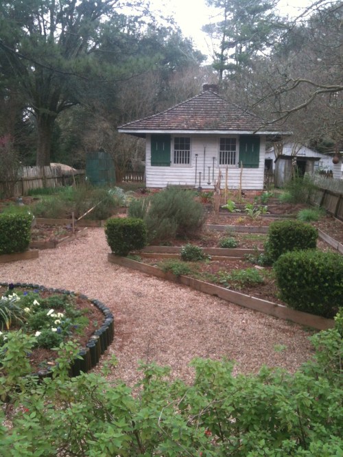 Cook House and kitchen garden.