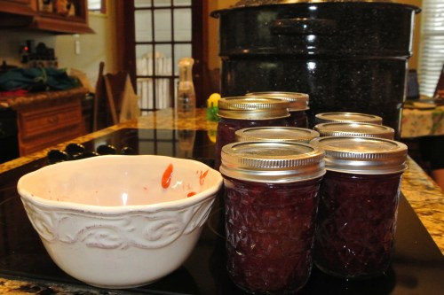 The results. I the bowl is the foam scraped off before canning. My wife adds it to her oatmeal & egg white breakfast frittata. 