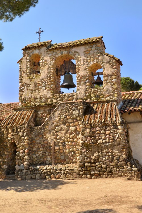 I just loved the look of the bell tower built form local rock.