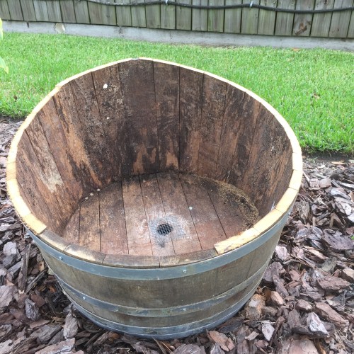 You can see the darkened wood where the door was. Trust me, the backside is taller than the front lip.